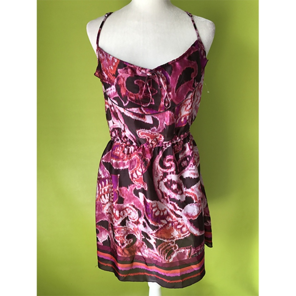 Xhilaration Spaghetti Garter Tie Dye Dress Sz M